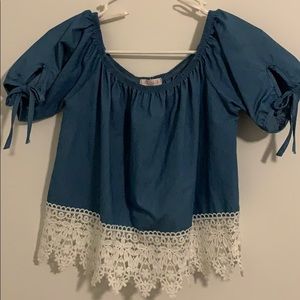 off the shoulder blouse